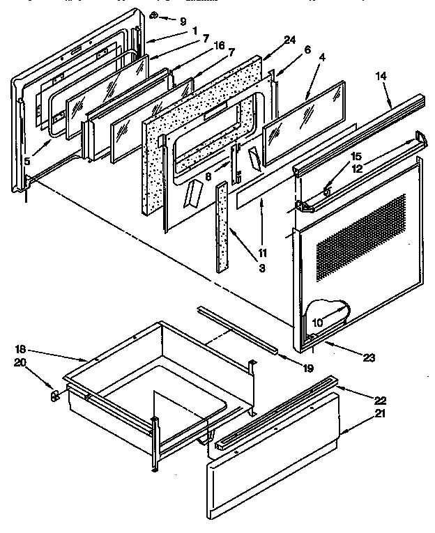 Door and drawer