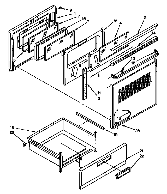 Door and drawer
