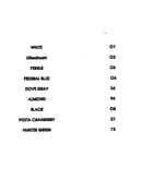 Color chart