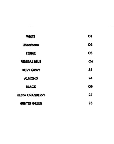 Color chart
