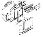 Whirlpool DU8500XB1 frame and console diagram