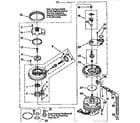 Whirlpool DU8500XB1 pump and motor diagram