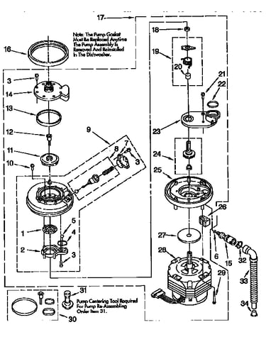 Pump and motor