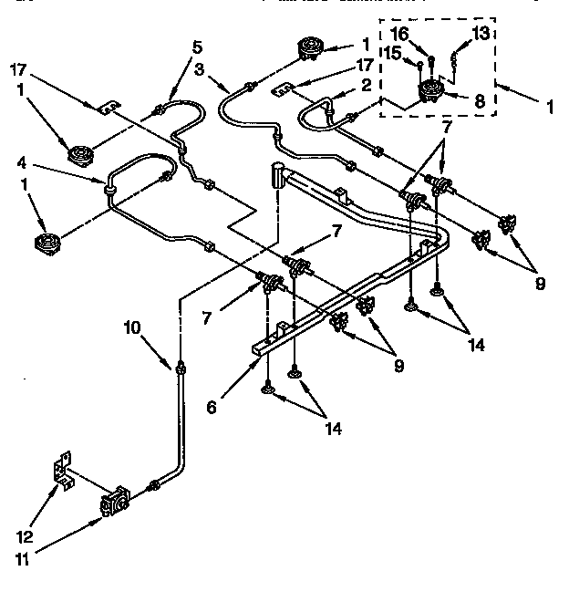 Cooktop burner