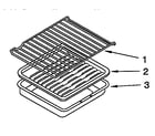 Whirlpool SF367PEYN1 oven rack diagram