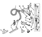 Kenmore 1162591290 hose and attachment diagram