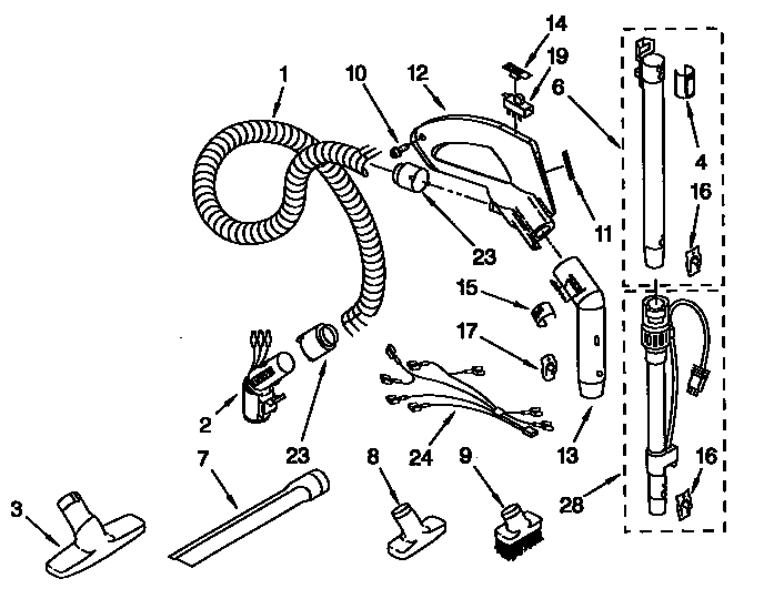 Hose and attachment