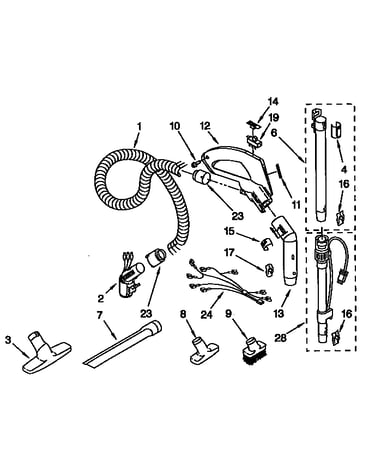 Hose and attachment