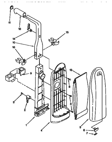 Bag housing and handle