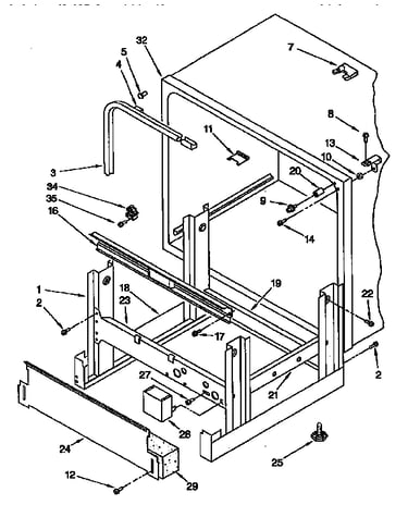 Frame and tank parts