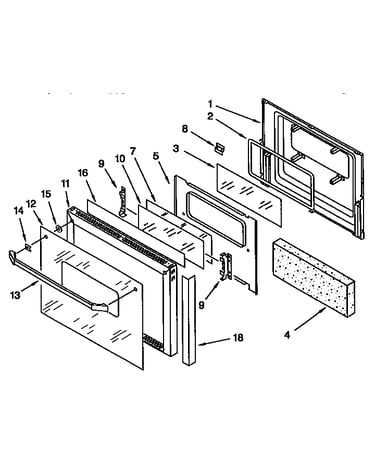 Oven door
