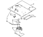 KitchenAid KEMS378BAL0 component shelf and latch diagram