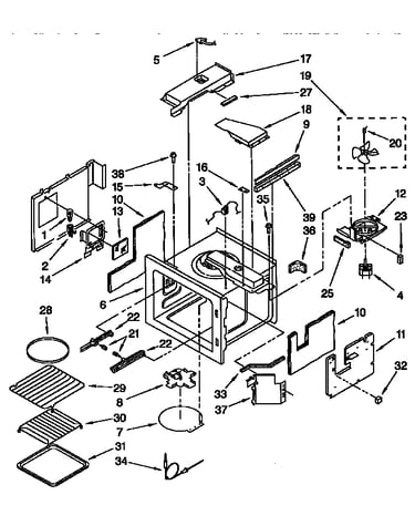 Cabinet and stirrer