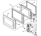 KitchenAid KEMS378BAL0 door and latch diagram