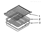 Whirlpool SF387PEYB3 oven rack diagram