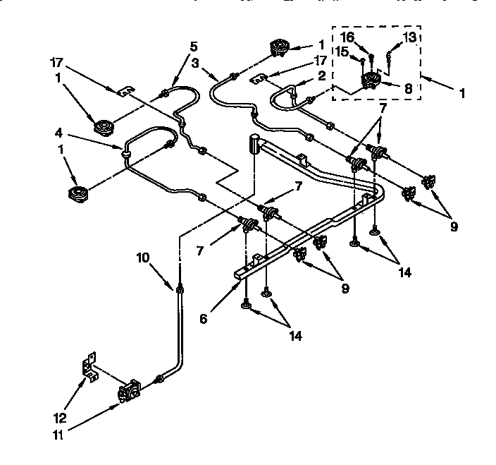 Cooktop burner