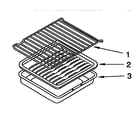 Whirlpool SF367PEYW3 oven rack diagram