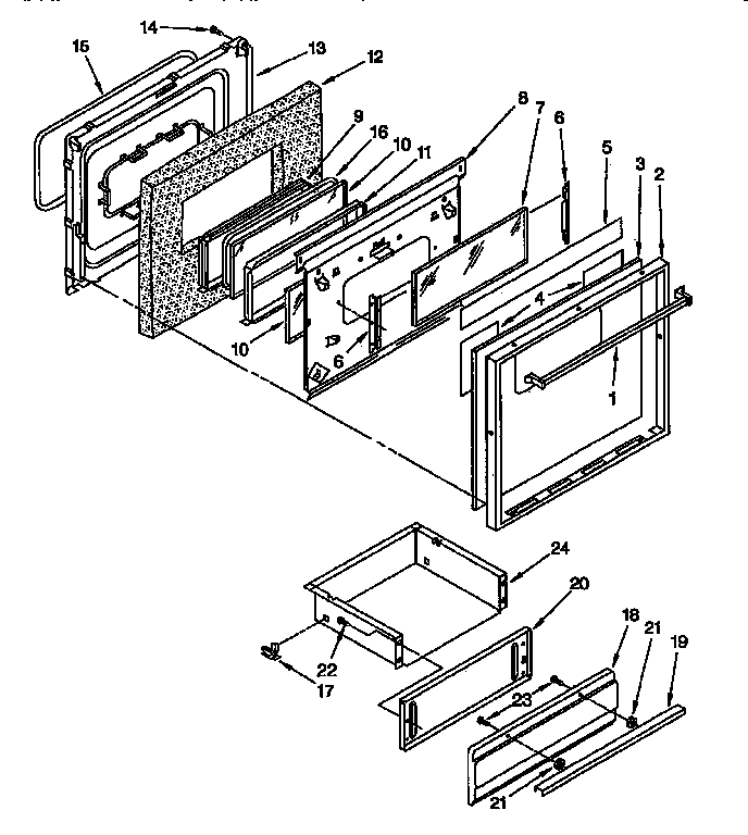 Door and drawer