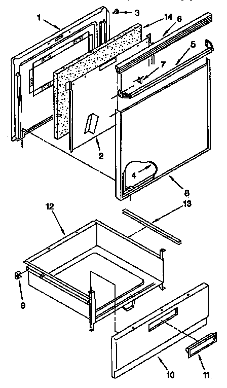 Door and drawers
