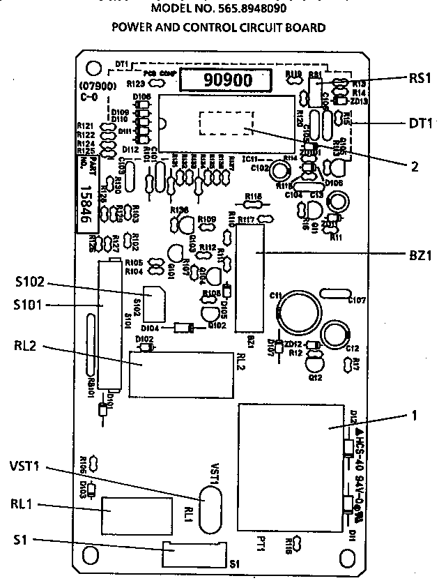 Power and control circuit board