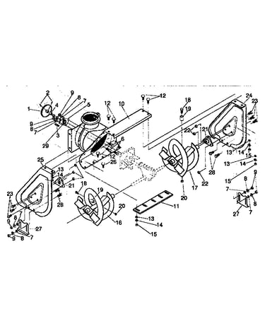 Auger housing