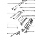 Kenmore 86035411490 handle and hard box assembly diagram