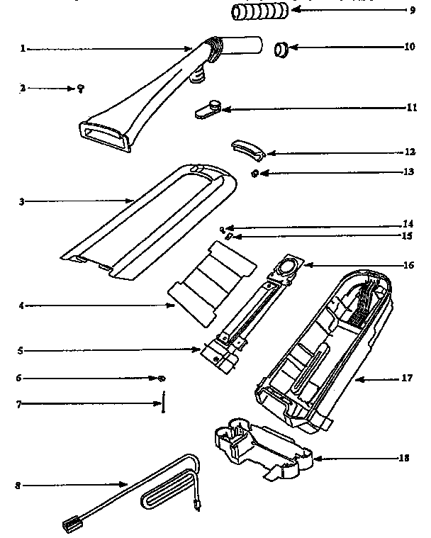 Handle and hard box assembly