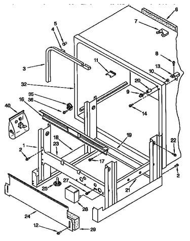 Frame and tank