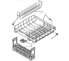 KitchenAid KUDS23HBAL0 lower rack diagram