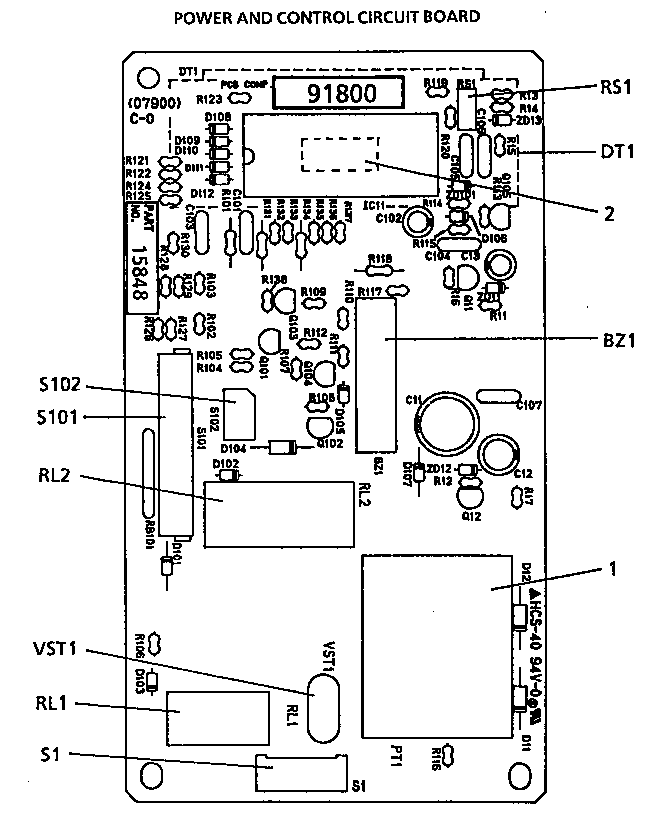 Power and control circuit board