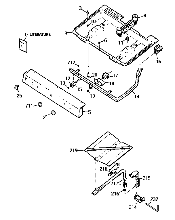 Burner section