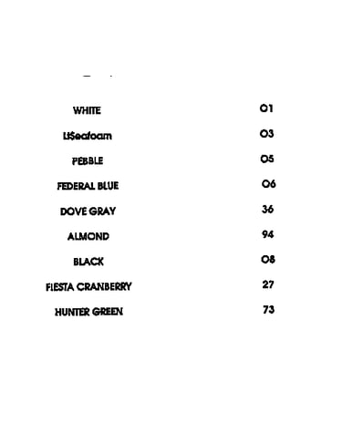 Color chart