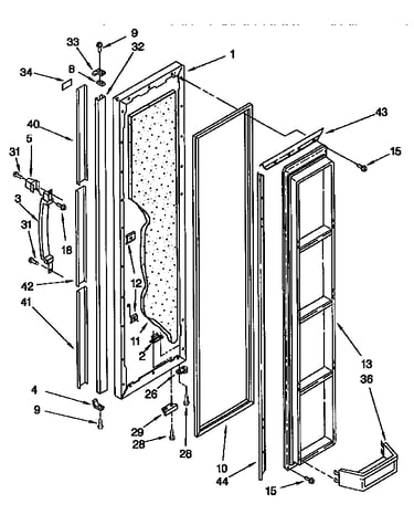 Freezer door