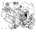 GE JE42A04 microwave parts diagram