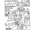 Briggs & Stratton 28N707-0162-01 carburetor and engine base assembly diagram