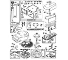 Briggs & Stratton 28N707-0162-01 flywheel/air cleaner assembly and gasket set diagram