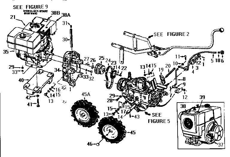 Wheel speed lever, belt drive system, engines, wheels