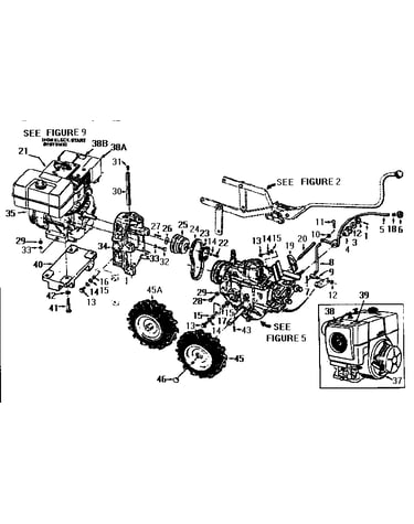 Wheel speed lever, belt drive system, engines, wheels
