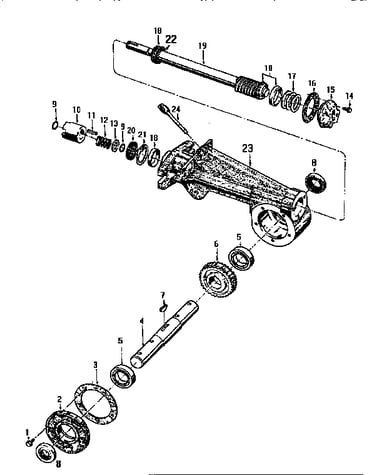 Tiller attachment transmission