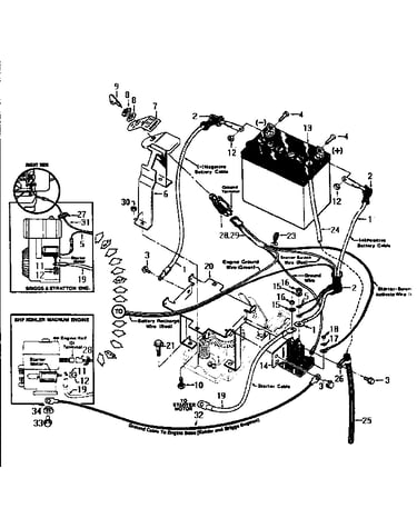 Electric start system-tillers