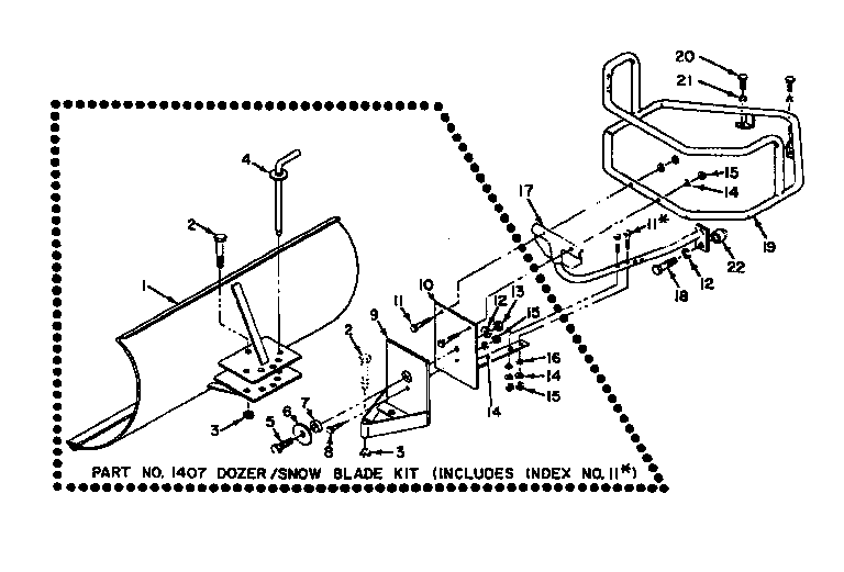 Dozer / snow blade attachment