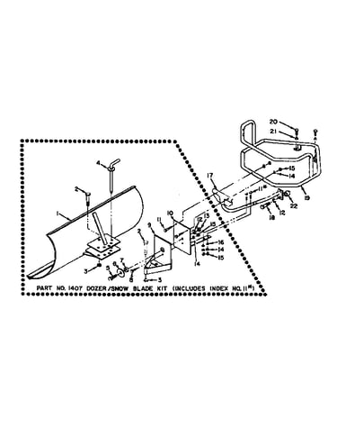 Dozer / snow blade attachment