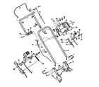Troybilt 34022 handlebar and mower controls diagram