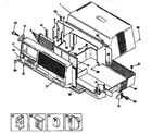 Westinghouse WAB067T7B cabinet front and wrapper diagram