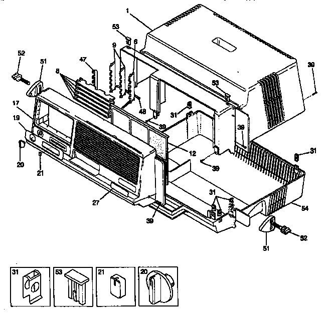 Cabinet front and wrapper
