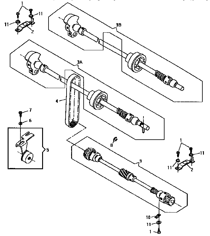 Arm shaft drive system