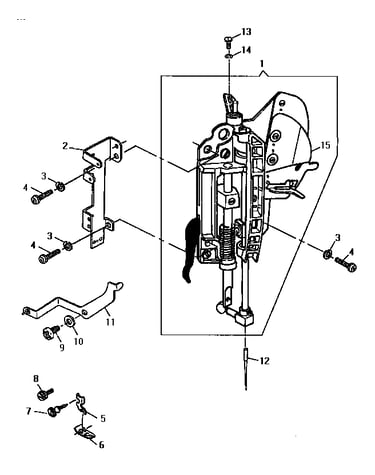 Coaxial presser bar system