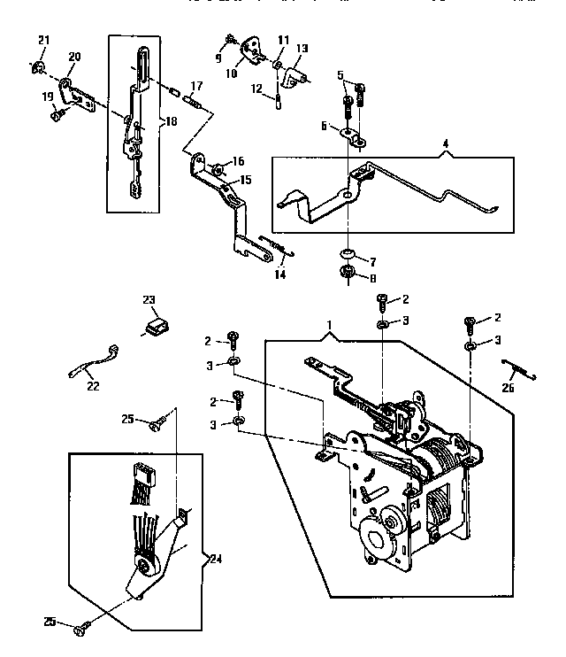 Pattern stitch length control and cam controlled feed
