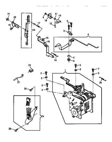 Pattern stitch length control and cam controlled feed