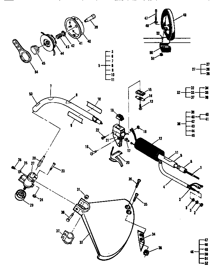 Shaft / shield / cutter assembly